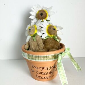 Boyds Bears WHOOPS A. DAISIES Bear of the Month Flower Pot Limited Edition 2008